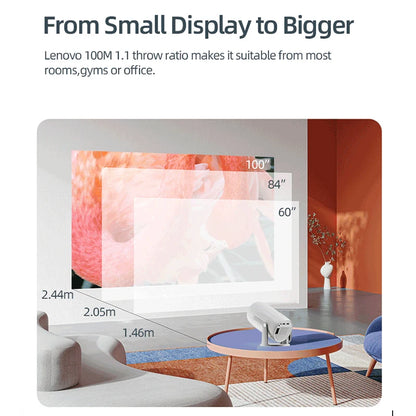 Lenovo Portable 4K Projector 100M Android 12 WIFI 6 TOF No-Sense Auto Focus Outdoor Full HD Projector Video Movie Home Theater