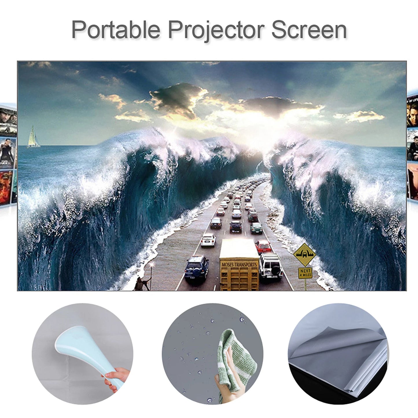 Portable Projector Screen (Anti-Light)