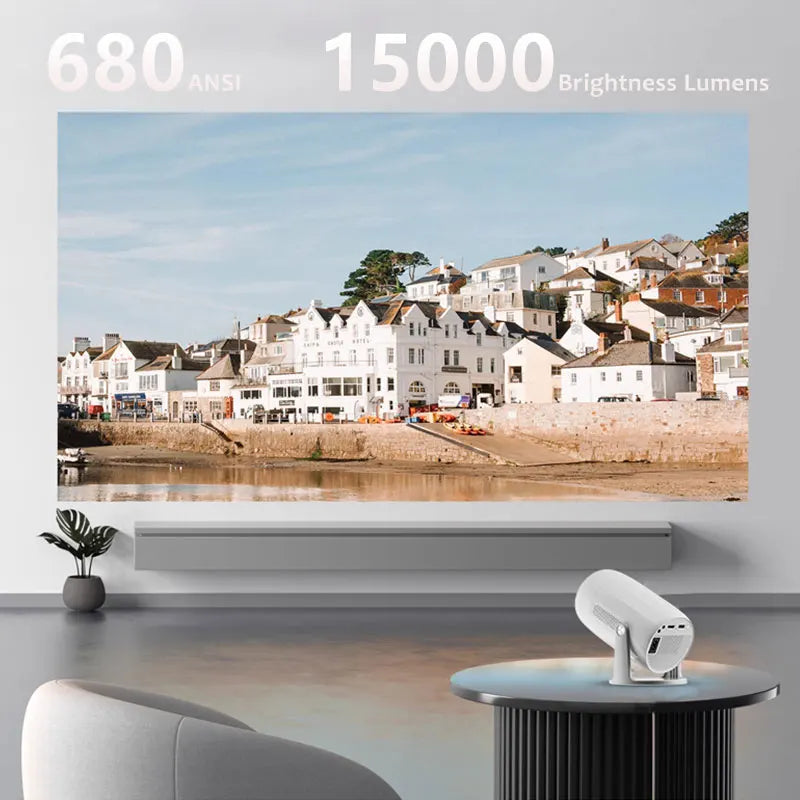 Lenovo Portable 4K Projector 100M Android 12 WIFI 6 TOF No-Sense Auto Focus Outdoor Full HD Projector Video Movie Home Theater