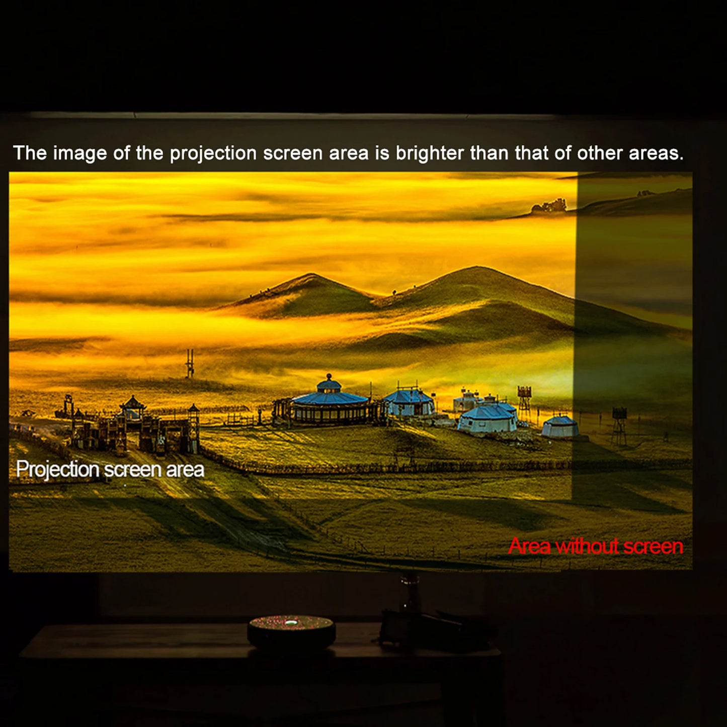 Portable Projector Screen (Anti-Light)